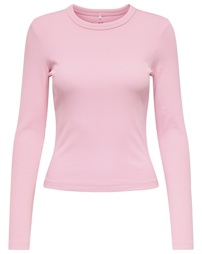 Only - ONLVal Life O-Neck Langærmet Top - Romance Rose